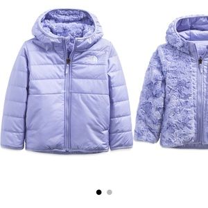 Lavender Kids Northface Rosebud Reversible Jacket, Size 5T